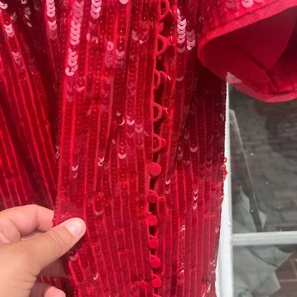 J Crew Sequin V Back Midi Dress NWT
